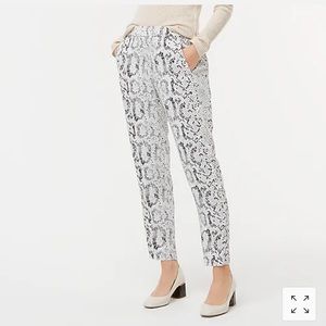 JCrew Snakeskin Jamie Pant